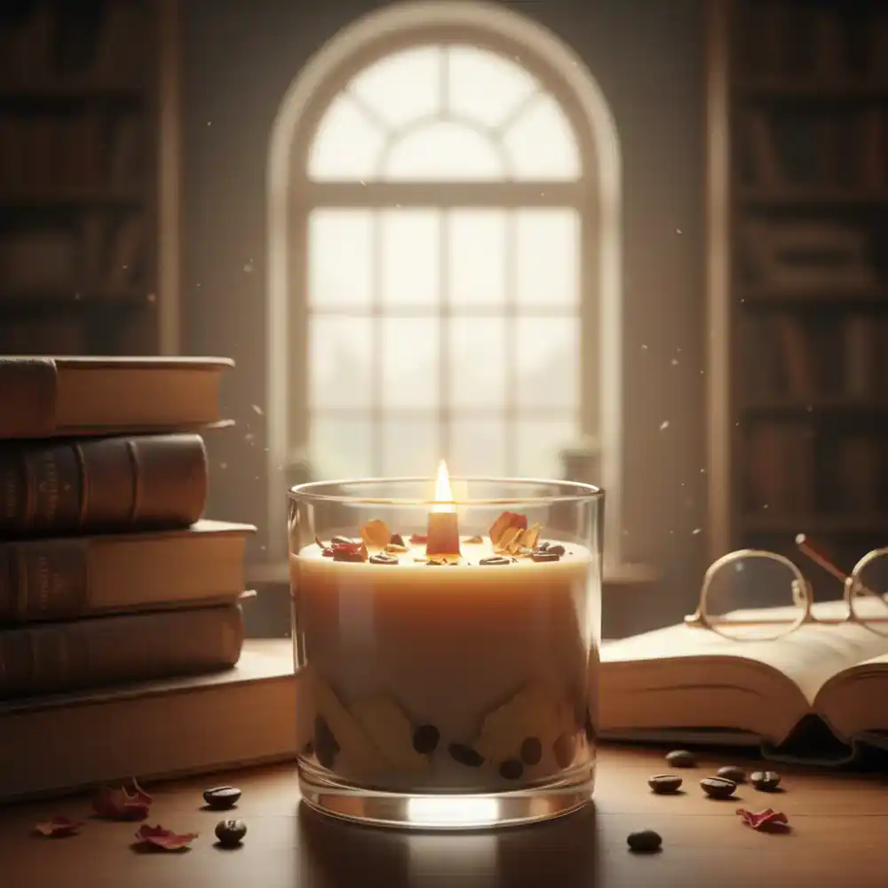 Library scented candle